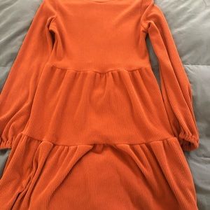Autumn orange dress